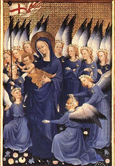 Wilton Diptych: Virgin and Child with Angels, unknow artist